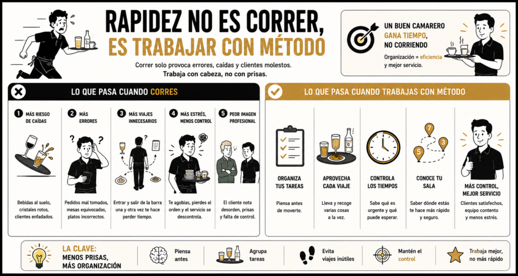 rapidez no es correr