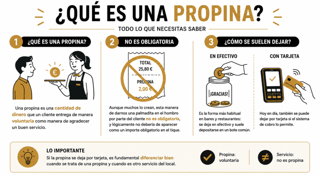 Que es una propina en hostelería